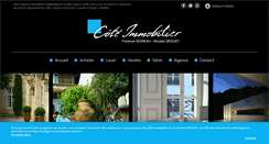 Desktop Screenshot of coteimmobilier.fr